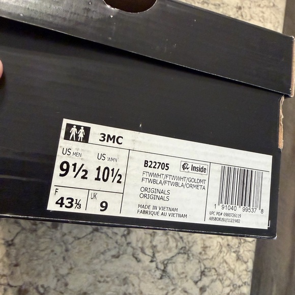 Adidas Classic White 3MC Sneakers new in box - Picture 6 of 6